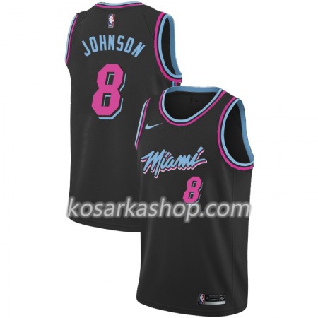 Dres Miami Heat Tyler Johnson 8 Nike 2018-19 City Edition Crna Swingman